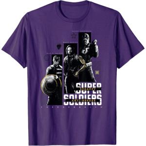 imageMarvel Thunderbolts Super Soldiers Panels Showcase TShirtPurple