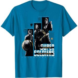 imageMarvel Thunderbolts Super Soldiers Panels Showcase TShirtSapphire Blue