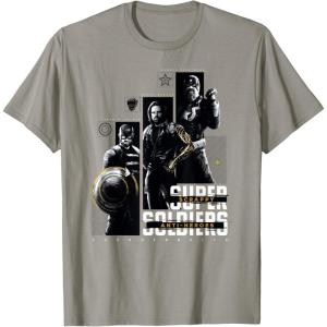 imageMarvel Thunderbolts Super Soldiers Panels Showcase TShirtSlate Grey