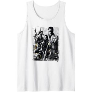 imageMarvel Thunderbolts Topographic Map Group Shot Tank TopWhite
