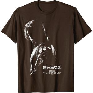 imageMarvels Thunderbolts  Bucky Barnes Silhouette TShirtBrown