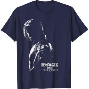 imageMarvels Thunderbolts  Bucky Barnes Silhouette TShirtNavy Blue