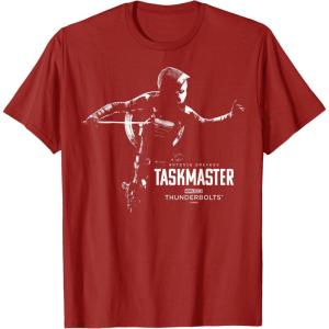 imageMarvels Thunderbolts  Taskmaster Silhouette TShirtCranberry Red