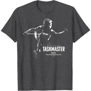 imageMarvels Thunderbolts  Taskmaster Silhouette TShirtDark Heather Grey
