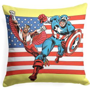 imageNorthwest Captain America Pillow 18quot x 18quot Star AvengerCaptain and Falcon