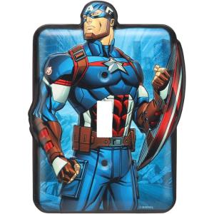 imageOpen Road Brands Marvel SpiderMan Embossed Metal Light Switch Plate Decoration for Bedroom or Man CaveBlue