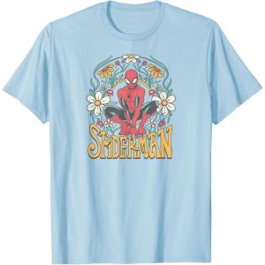 imageSpiderMan  Florals TShirtBaby Blue