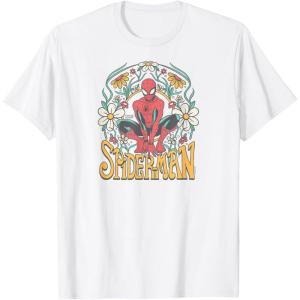 imageSpiderMan  Florals TShirtWhite