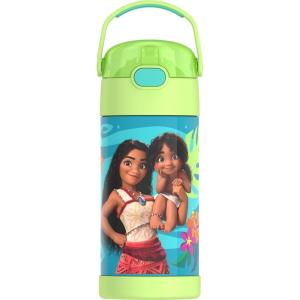 imageTHERMOS FUNTAINER Water Bottle with Straw  12 Ounce  Kids Stainless Steel Vacuum Insulated Water Bottle with Lid SpiderManMoana 2