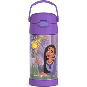 imageTHERMOS FUNTAINER Water Bottle with Straw  12 Ounce  Kids Stainless Steel Vacuum Insulated Water Bottle with Lid SpiderManWish