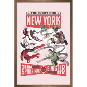 imageTrends International Marvel Marvel Vs  Fight For New York Wall Poster 34L x 224W Premium Unframed VersionBronze Framed Version