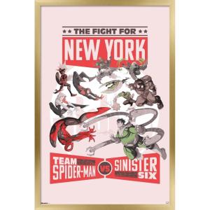 imageTrends International Marvel Marvel Vs  Fight For New York Wall Poster 34L x 224W Premium Unframed VersionGold Framed Version