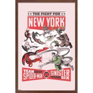 imageTrends International Marvel Marvel Vs  Fight For New York Wall Poster 34L x 224W Premium Unframed VersionMahogany Framed Version