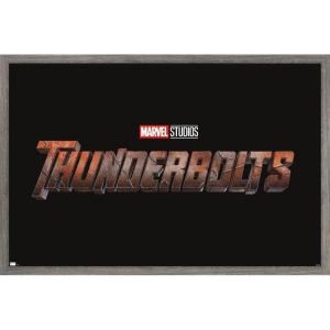 imageTrends International Marvel Thunderbolts  Logo Wall Poster 34L x 224W Premium Unframed VersionBarnwood Framed Version