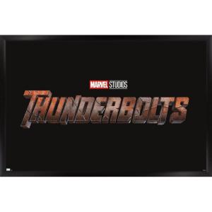 imageTrends International Marvel Thunderbolts  Logo Wall Poster 34L x 224W Premium Unframed VersionBlack Framed Version