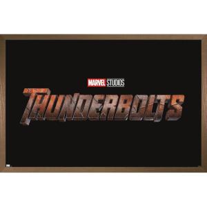 imageTrends International Marvel Thunderbolts  Logo Wall Poster 34L x 224W Premium Unframed VersionBronze Framed Version