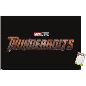 imageTrends International Marvel Thunderbolts  Logo Wall Poster 34L x 224W Premium Unframed VersionPremium Poster  Mount Bundle