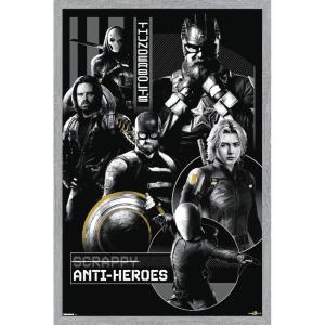 imageTrends International Marvel Thunderbolts 2025  Group Wall Poster 34L x 224W Premium Unframed VersionGray Framed Version