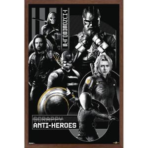 imageTrends International Marvel Thunderbolts 2025  Group Wall Poster 34L x 224W Premium Unframed VersionMahogany Framed Version