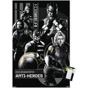 imageTrends International Marvel Thunderbolts 2025  Group Wall Poster 34L x 224W Premium Unframed VersionPremium Poster  Mount Bundle