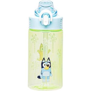 imageZak Designs Marvel SpiderMan Kids Spout Cover and Builtin Carrying Loop Made of Plastic LeakProof Water Bottle Design 16 oz BPAFreeBluey Bluey  Bingo