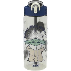 imageZak Designs Marvel SpiderMan Kids Spout Cover and Builtin Carrying Loop Made of Plastic LeakProof Water Bottle Design 16 oz BPAFreeGrogu  The Child