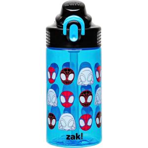 imageZak Designs Marvel SpiderMan Kids Spout Cover and Builtin Carrying Loop Made of Plastic LeakProof Water Bottle Design 16 oz BPAFreeSpidey Spidey and His Amazing Friends