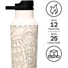 imageCorkcicle Sport Canteen  Keeps Beverages Cold 25 Hours  Triple Insulated Stainless Steel  ScrewOn Lid  Reusable Bottle  Summer Drinkware Gift  Keeps Drinks Ice Cold  20 oz  DeadpoolMarauders Map
