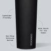 imageCorkcicle Sport Canteen  Keeps Beverages Cold 25 Hours  Triple Insulated Stainless Steel  ScrewOn Lid  Reusable Bottle  Summer Drinkware Gift  Keeps Drinks Ice Cold  20 oz  DeadpoolBlack Panther