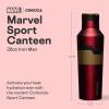 imageCorkcicle Sport Canteen  Keeps Beverages Cold 25 Hours  Triple Insulated Stainless Steel  ScrewOn Lid  Reusable Bottle  Summer Drinkware Gift  Keeps Drinks Ice Cold  20 oz  DeadpoolIron Man