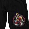 imageDeadpool ampamp Wolverine Character Circle Adult Black Sleep Pajama PantsBlack