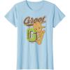 imageGuardians Of The Galaxy  Baby Groot Collegiate TShirtBaby Blue