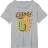 imageGuardians Of The Galaxy  Baby Groot Collegiate TShirtHeather Grey