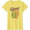 imageGuardians Of The Galaxy  Baby Groot Collegiate TShirtLemon Yellow