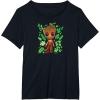 imageGuardians Of The Galaxy  Baby Groot Leaf TShirtBlack