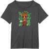 imageGuardians Of The Galaxy  Baby Groot Leaf TShirtDark Heather Grey