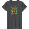 imageGuardians Of The Galaxy  Baby Groot Leaf TShirtDark Heather Grey