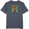 imageGuardians Of The Galaxy  Baby Groot Leaf TShirtHeather Blue