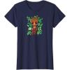 imageGuardians Of The Galaxy  Baby Groot Leaf TShirtNavy Blue