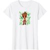 imageGuardians Of The Galaxy  Baby Groot Leaf TShirtWhite