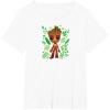 imageGuardians Of The Galaxy  Baby Groot Leaf TShirtWhite