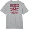 imageGuardians Of The Galaxy  Star Lord Wanted Poster TShirtHeather Grey