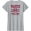 imageGuardians Of The Galaxy  Star Lord Wanted Poster TShirtHeather Grey
