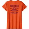 imageGuardians Of The Galaxy  Star Lord Wanted Poster TShirtOrange
