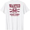 imageGuardians Of The Galaxy  Star Lord Wanted Poster TShirtWhite