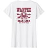 imageGuardians Of The Galaxy  Star Lord Wanted Poster TShirtWhite