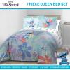 imageJay Franco Marvel Deadpool Queen Size Comforter Set  7 Piece Bedding Includes Sheet Set and Pillow Covers  Gray and Red Super Soft Cozy BeddingMulti  Stitch
