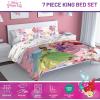 imageJay Franco Marvel Deadpool Queen Size Comforter Set  7 Piece Bedding Includes Sheet Set and Pillow Covers  Gray and Red Super Soft Cozy BeddingPink  Princess 01