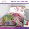 imageJay Franco Marvel Deadpool Queen Size Comforter Set  7 Piece Bedding Includes Sheet Set and Pillow Covers  Gray and Red Super Soft Cozy BeddingPink  Princess 01