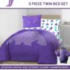 imageJay Franco Marvel Deadpool Queen Size Comforter Set  7 Piece Bedding Includes Sheet Set and Pillow Covers  Gray and Red Super Soft Cozy BeddingPurple  If